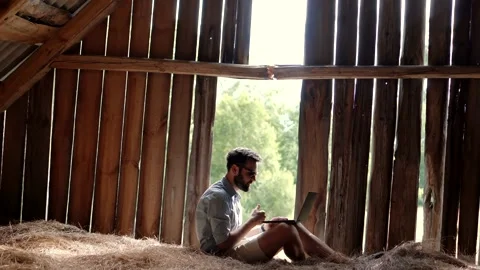 Checking Email. Mobile Worker Software Developer Job Stock Footage 220559936