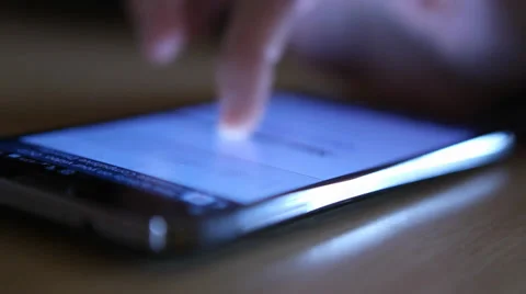 Checking Email on Smart Phone Stock Footage 38864733
