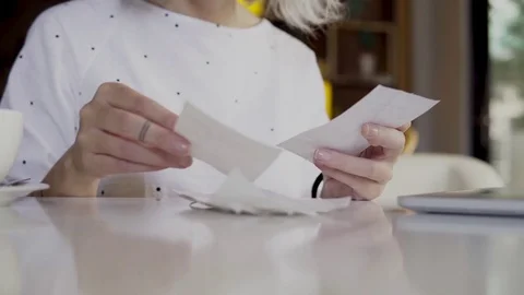 Checking expenses Stock Footage 83265741