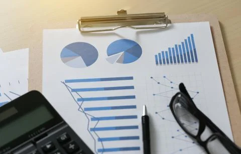 Checking financial reports paperwork and Business  Teamwork on Preparing repo Stock Photos
