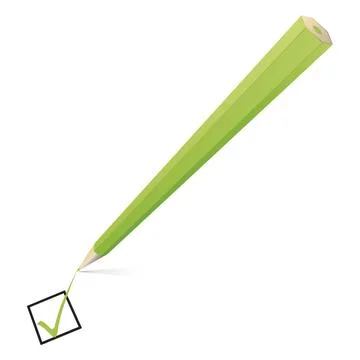 Checking green An image of a nice green pencil checking Copyright: xZoonar... Stock Photos