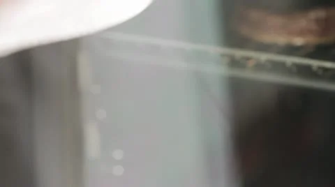 Checking how well-cooked a fillet steak is by pressing with finger Stock Footage 24664084