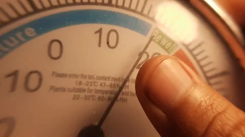 Checking Indoor Climate and Air Quality With Measuring Device Stock Footage 341373170