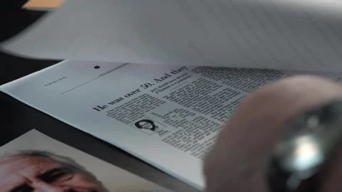 Checking Jeffrey Epstein Court Documents From Palm Beach Trial, Declassified Stock Footage 323878328