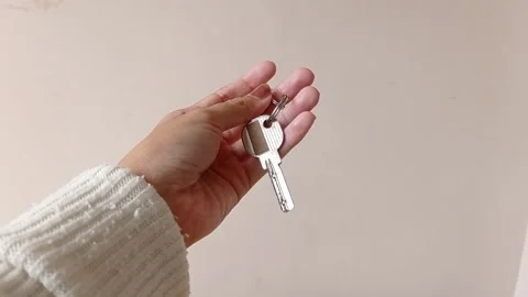 Checking the key with a white background Stock Footage 151021435