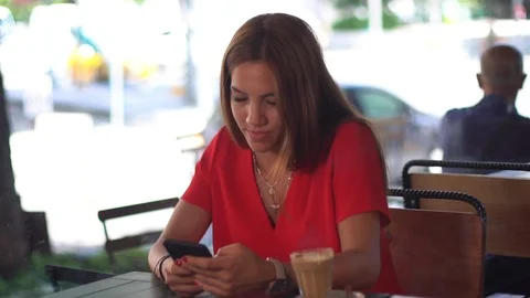 Checking mails from smart phone slow motion hd Stock Footage 93893348
