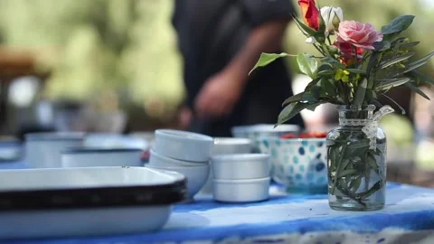 Checking mobile phone while cooking Stock Footage 133748669