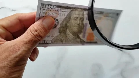 Checking money Stock Footage 327769546