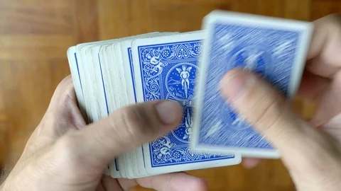 Checking the number of cards in deck. St... | Stock Video | Pond5