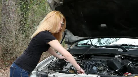 Checking Oil Stock Footage 21178920