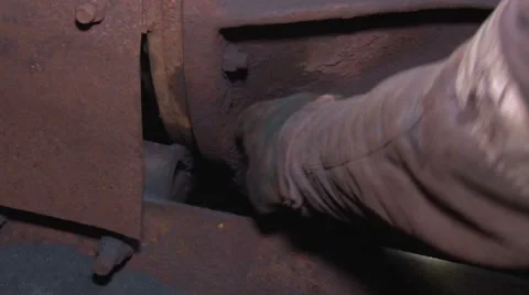 Checking the oil level Stock Footage 58031291