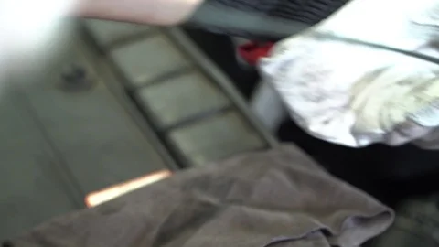 Checking the oil level Stock-Footage 120141402