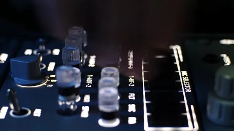 Checking operation of crew cabin equipment before flight Video stock 263140435