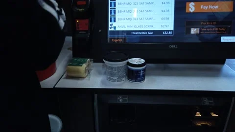 Checking Out At Home Depot - Payment - Shopping Vídeos de archivo 149779742