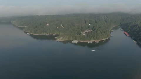 Checking out the ski boat Stock Footage 115212077