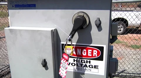 Checking Panel Lock Out Stock-Footage 44266855