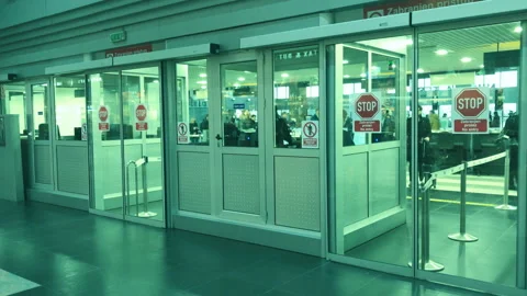 Checking passport at the airport  Stock-Footage 133622893