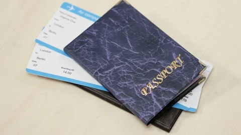 Checking passport before travel 動画素材 184471374