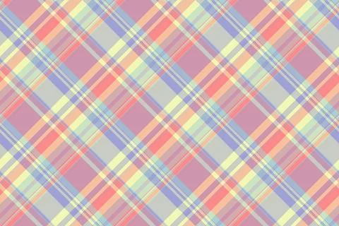 Checking pattern fabric vector, couch texture plaid textile. Soft seamless .. イラスト素材