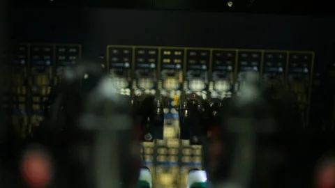 Checking the PCB in the factory. Automatic system. Stock Footage 119984753