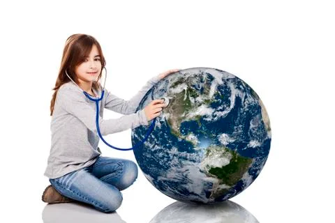 Checking the planet health Stock Photos
