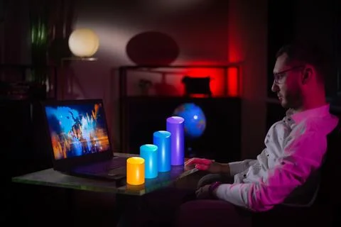 Checking price chart on digital exchange. Forex trading agency worker agent Stock Photos