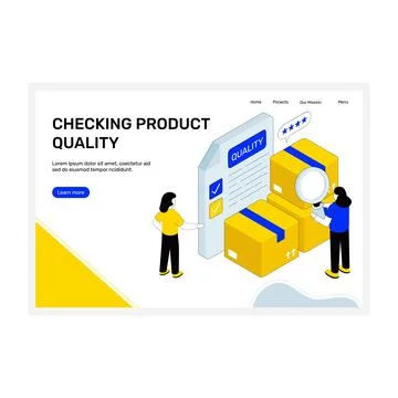Checking Product Quality Иллюстрация