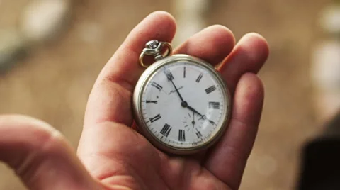Checking Silver Chain Watch Stock Footage 49542345