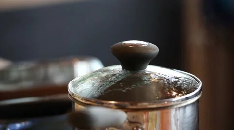 Checking steaming rice. Stock Footage 45494067