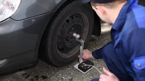 Checking the steering rack Stock Footage 48844505