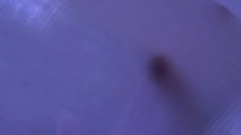 Checking texture and flawlessness of translucent sparse white fabric Stock Footage 157007786