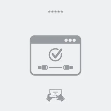 Checking usb connect icon 库存插图