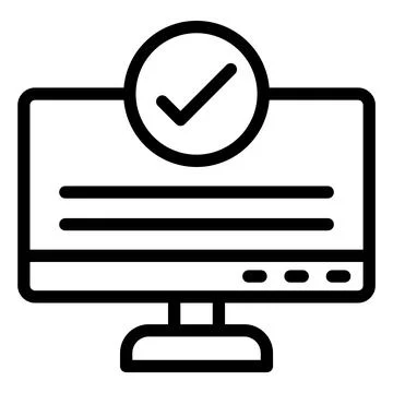 Checking Vector Icon Design Illustration Stock Illustration