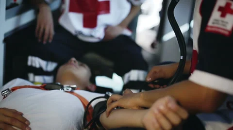Checking vital signs Stock Footage 39217204