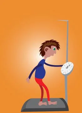 Checking weight 1 Stock Illustration