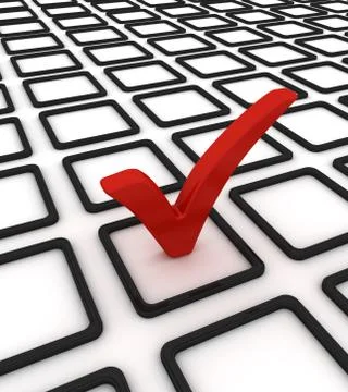 Checklist and check mark Stock Illustration