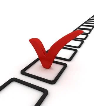 Checklist and check mark Stock Illustration