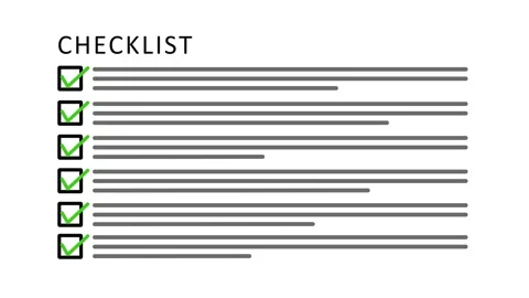 Checklist Animation with Box and Check S... | Stock Video | Pond5