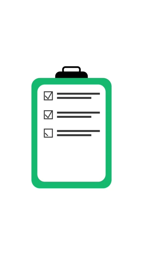 Checklist animation motion graphic, simple to do list with check boxes bein.. Stock Footage 331644948