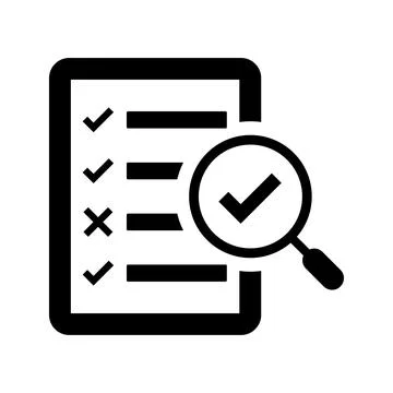 Checklist, Audit Test Icon. Stock Illustration