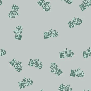 Checklist brainstorm glyph vector seamless pattern 스톡 일러스트