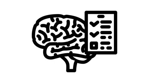 Checklist brainstorm line icon animation Stock Footage 326754105