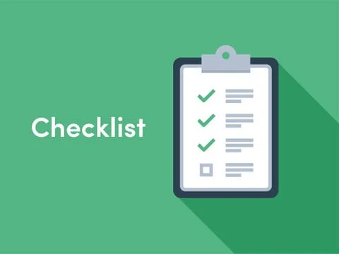 Checklist brief survey vector icon Stock Illustration