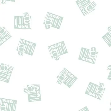 Checklist check glyph vector seamless pattern Stock Illustration