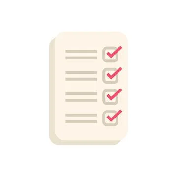 Checklist with check marks, task completed, to do list icon Stock Illustration