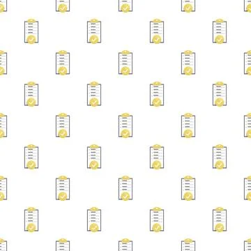 Checklist with checkmark icons seamless pattern Stock Illustration