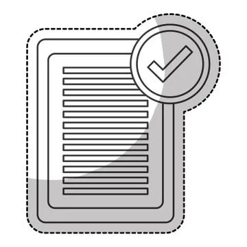Checklist with checkmark Stock Illustration