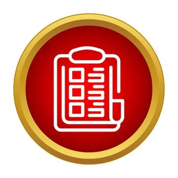 Checklist on clipboard icon analyzing tasks and data Illustrazione stock