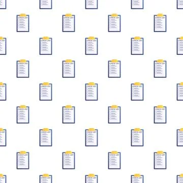 Checklist clipboard pattern for task organization and management 스톡 일러스트