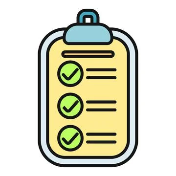 Checklist on clipboard showing completed tasks and planning イラスト素材